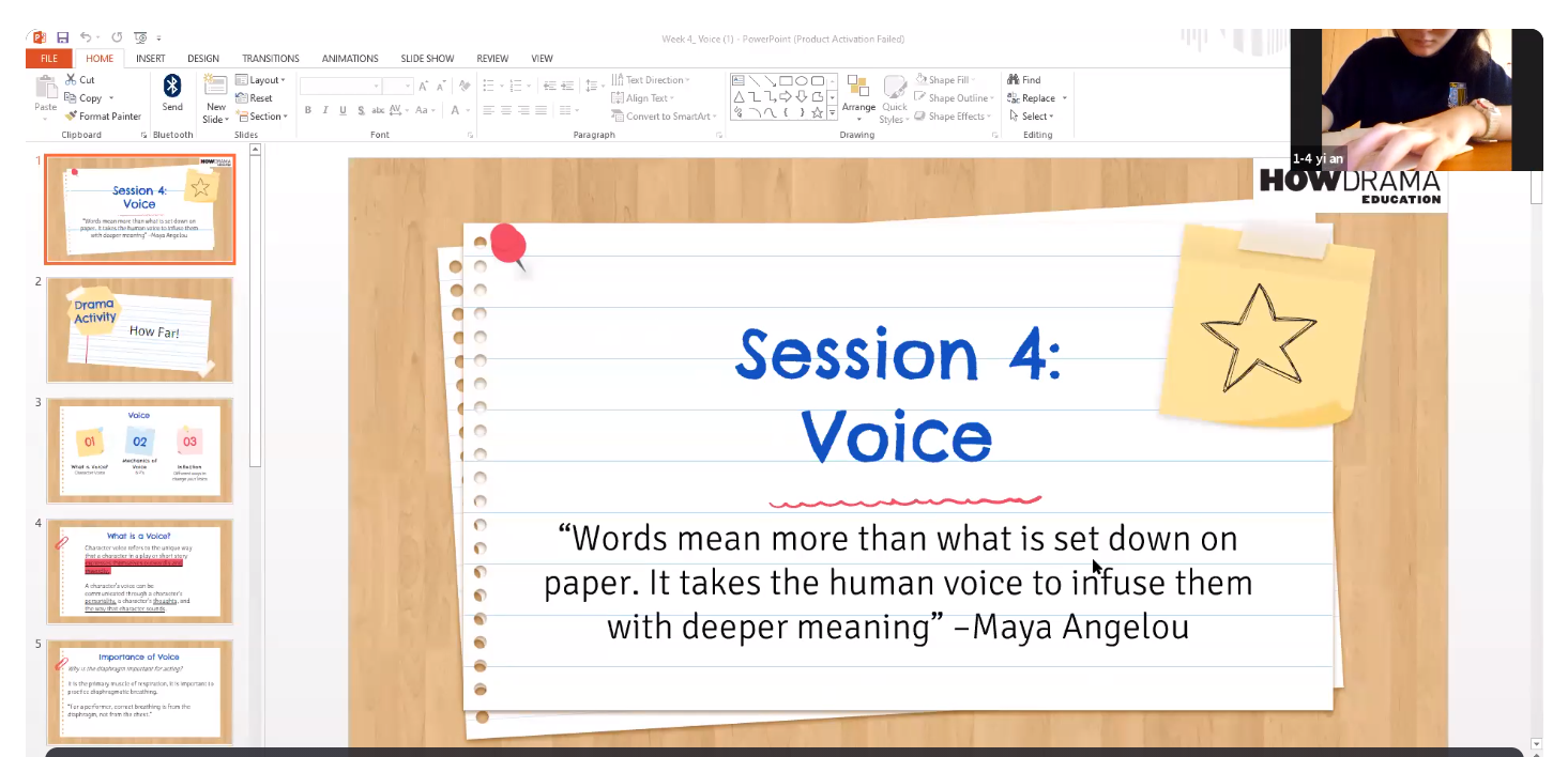 Performing Arts: Drama Club (English)